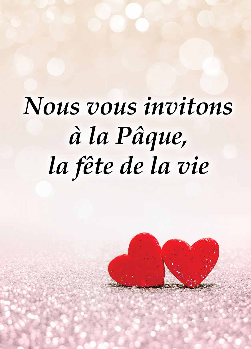 Nous vous invitons à la Pâque, la fête de la vie - Carte message